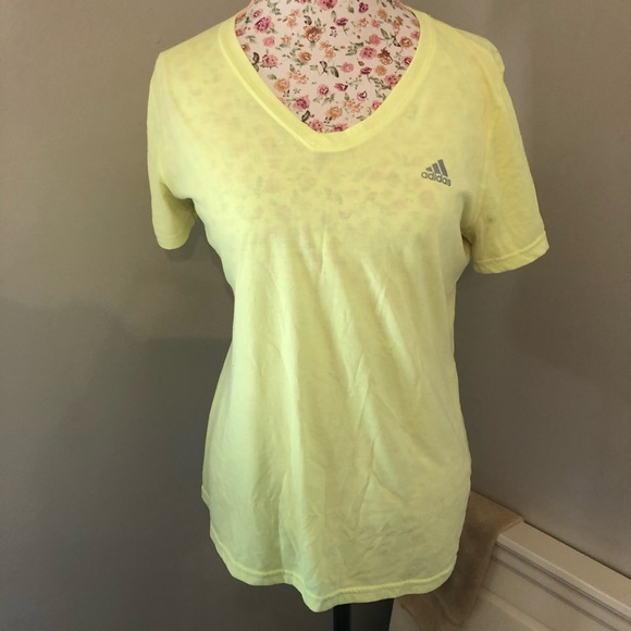 neon yellow adidas shirt